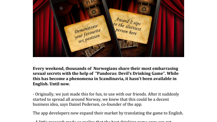 Dirty Scandinavian drinking game goes international