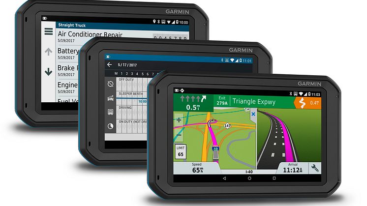 Garmin® fleet™ 700-serien – surfplatta för fleet management och telematics