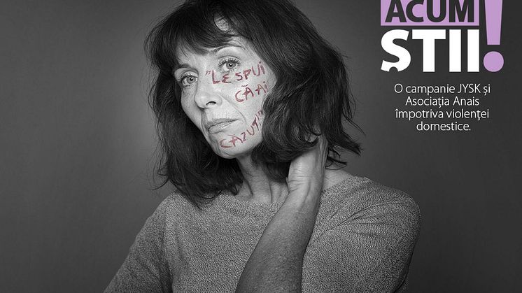 Asociatia Anais și JYSK lanseaza campania de informare cu privire la violența domestică „Acum știi”