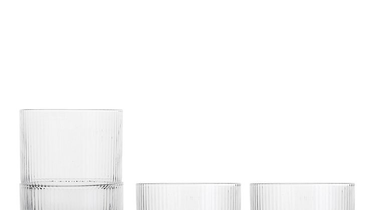 Sagaform SS25 - Blanka water glass, 4-pcs Clear 