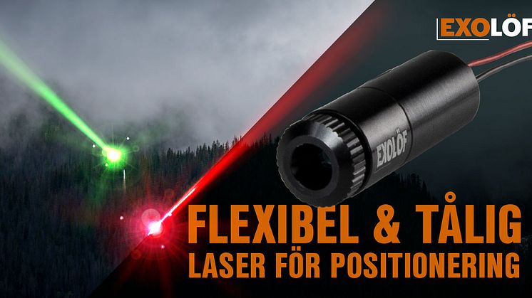 Flexibel & Tålig laser för positionering