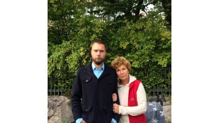 Amelia Adamo, här med sin son Filip Adamo