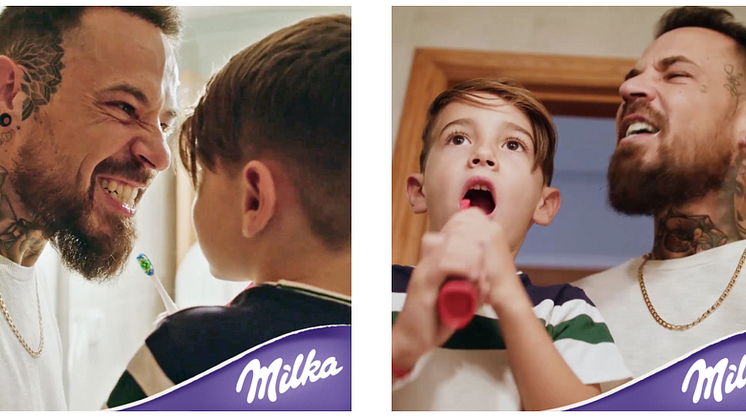 Danke Papa – Weil du immer für mich da bist. Milka versüßt den Vatertag mit limitierten Milka Pralinés.