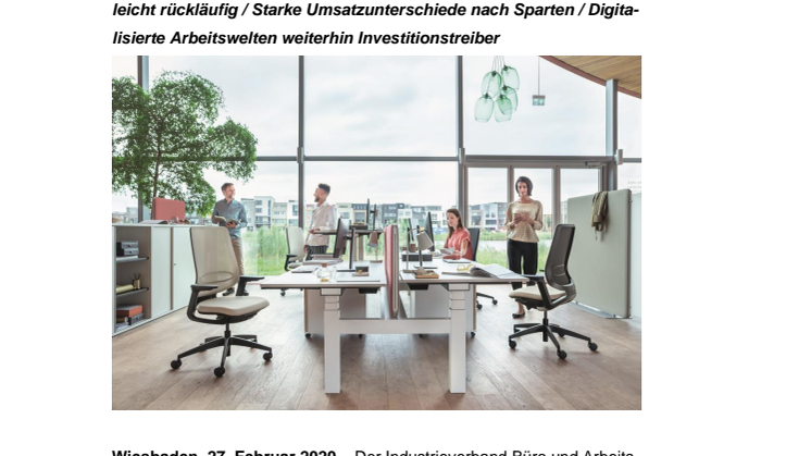 Büromöbel: Digitale Arbeitswelten treiben Investitionen