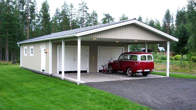 Vy över Garage & Carport från Lövångers Bygg
