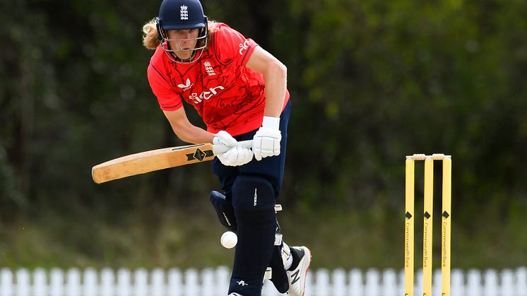 Joshua Price of England bats during the International Cricket Inclusion Series Deaf match between Australia and England (Getty Images)