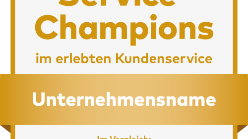 Von Kunden ausgezeichnet: Das sind die Service-Champions 2017 