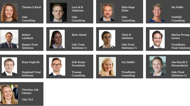 Her er de tretten nye partnerne i PwC.  Fra 1.juli er det 165 partnere i Norges ledende kompetansehus. – Vi investerer i fremtiden for å styrke vår ledende posisjon i markedet, sier administrerende direktør i PwC, Leif Arne Jensen.  