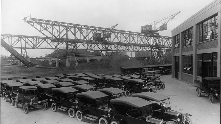 Ford T'er i Sydhavnen, ca. 1925