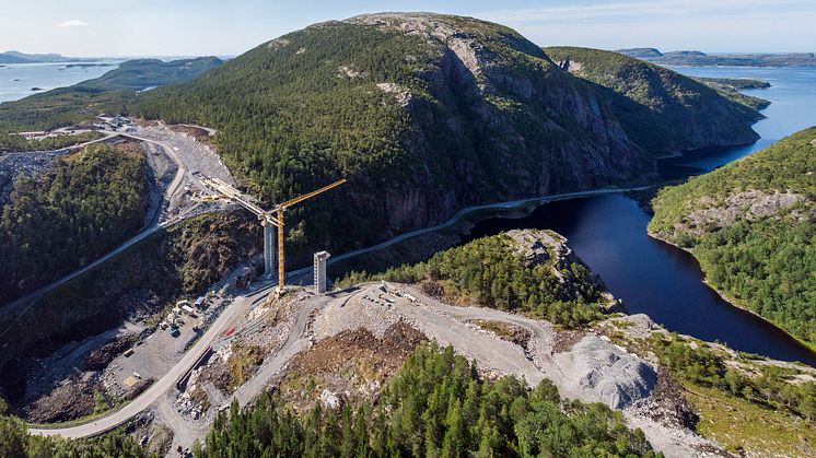 Adkomstveien Kvenndalsfjellet vindpark og ny bro på FV 723