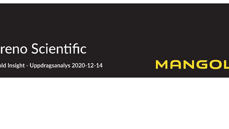 Mangold insight publicerar uppdragsanalys om Cereno Scientific