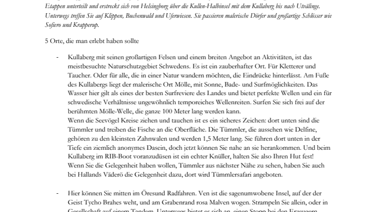 Freizeitaktivitäten bei Familjen Helsingborg