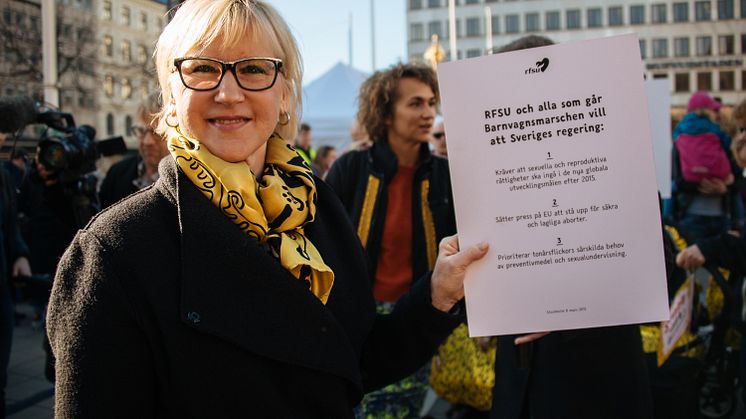 Margot Wallström, Barnvagnsmarschen 2016