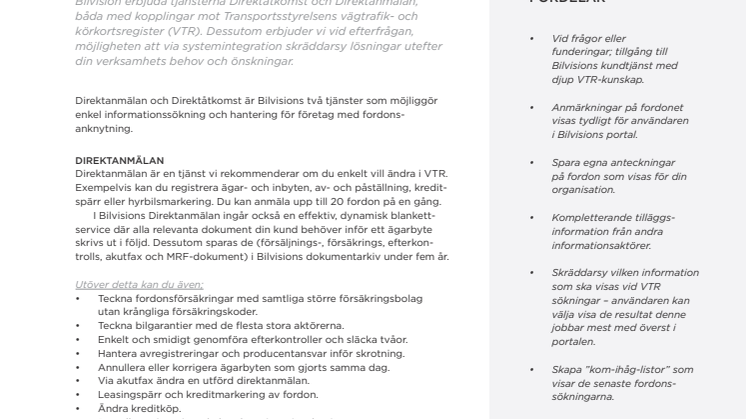 Behöver du snabbt & enkelt hämta information om fordon & ägare?