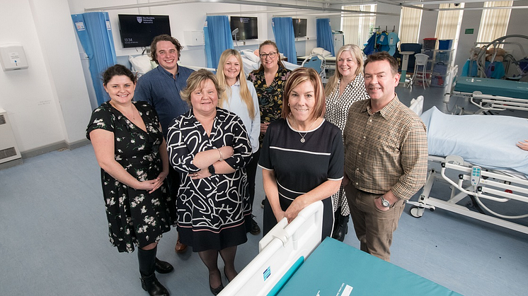 L-R: Elaina Henderson, Dominic Simpson, Deborah Gee, Zoey Kennedy, Karen Corder, Julie Derbyshire, Tracy Ord, Paul Gill.