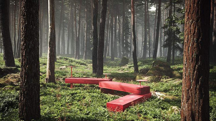 Sittmöbler, formgivna av Liljewall genom arkitekt Jonas Hermansson, för Nola.