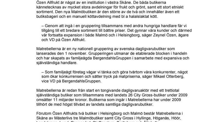 Matrebellerna expanderar med stor butiksinvigning i Malmö