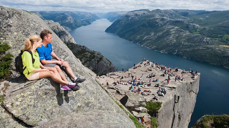 Preikestolen i Strand kommune utenfor Stavanger. (Foto: Terje Rakke/VisitNorway.com)