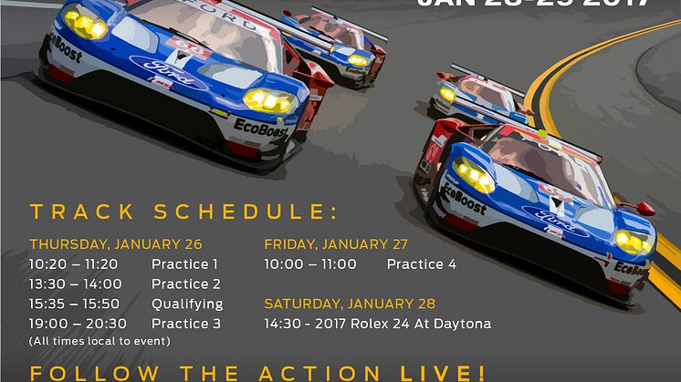 A Ford Ganassi Chip Racing készen áll a Daytona Rolex 24 órás futamra