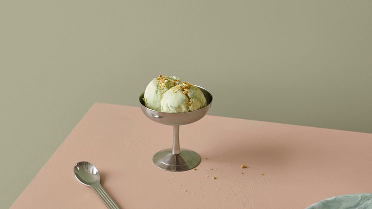 Kombinationen av kulörerna 8302 Lagerträd och 20047 Blushing Peach ger en härlig vårkänsla!