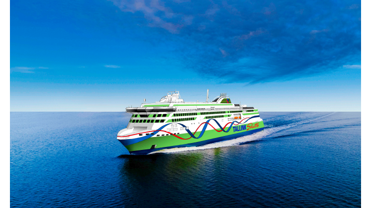 Sketch av Tallink Grupps nya höghastighetsfartyg