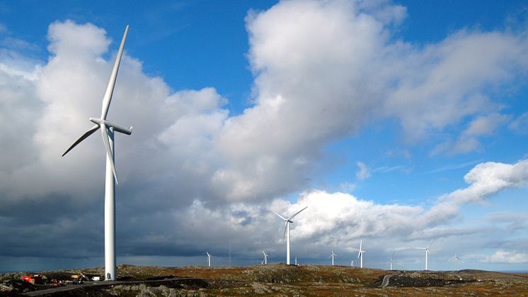 Illustrasjonfoto: Statkrafts vindmøllepark på Hitra