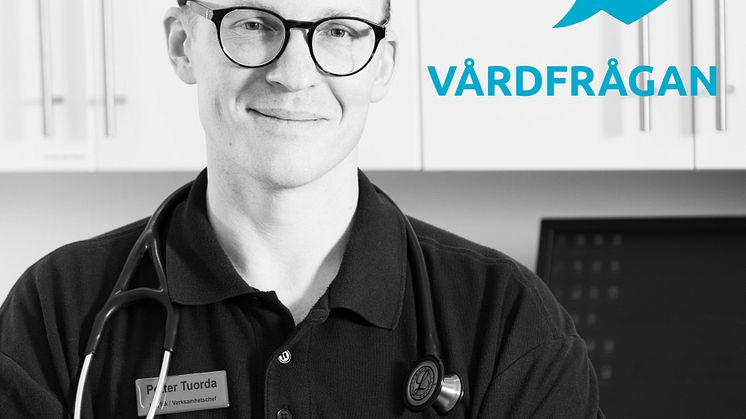 Petter Tuorda, distriktsläkare och verksamhetschef på Cederkliniken, intervjuas i Vårdfrågan.