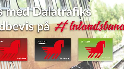 Resa med Dalatrafiks färdbevis på Inlandsbanan