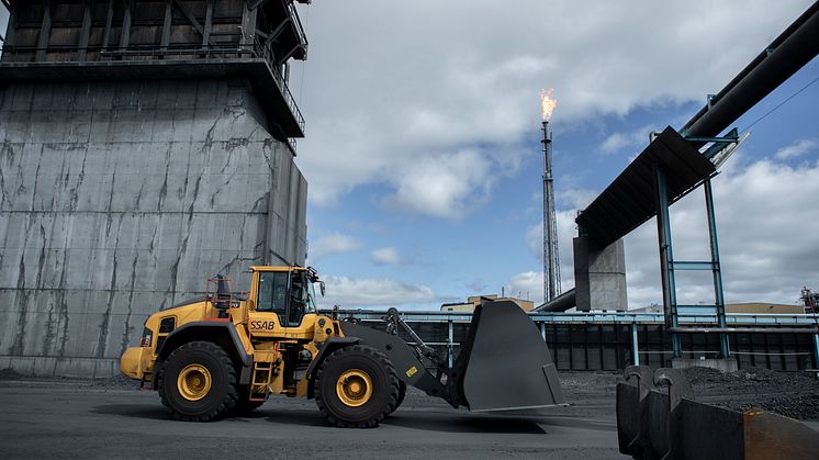Volvo L220H hos SSAB i Luleå