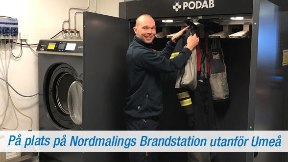 Ny tvätt- och torkutrustning hos Räddningstjänsten i Nordmaling