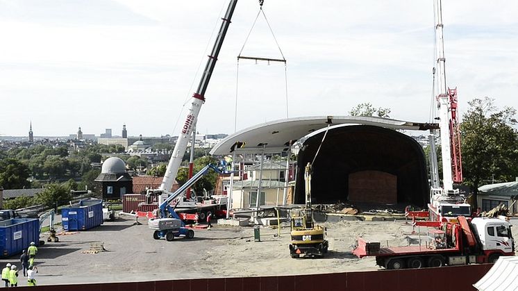 Nya Sollidenscenen - bygget har dragit igång