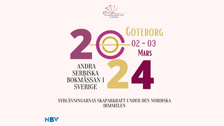 NBV Väst arrangerar serbiska bokmässan i Göteborg för andra gången  
