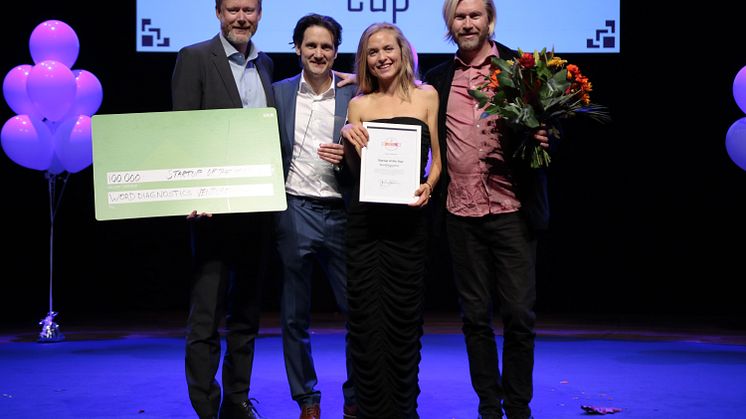 Teamet bakom startup-bolaget WordDiagnostics. Foto: Vicktor Ackerheim