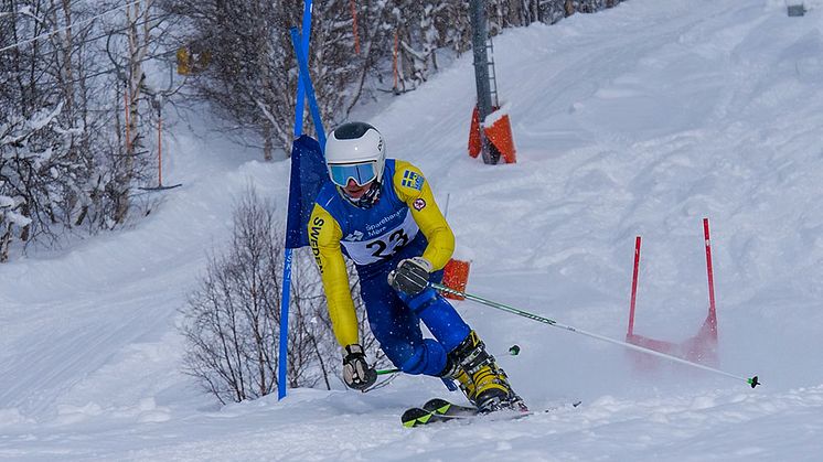 Alvin Noaksson representerar Sverige under VM i telemark junior-VM 9–11 mars. Arkivbild: Morten V. 