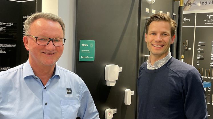 Markeds- og Innkjøpssjef i R. Bergersen Torfinn Rosland, her sammen med Petter Kildal Forseth, Chief Commercial Officer i Homely