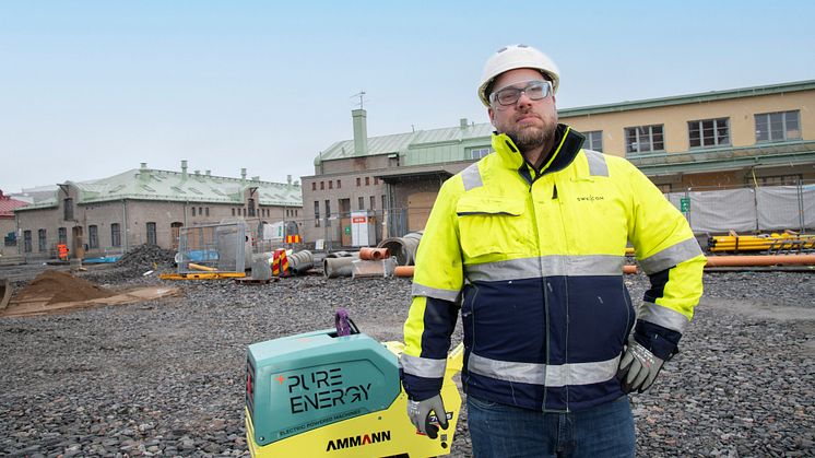 Jerry Tillberg på Swecon är key account manager för Ammann light compaction