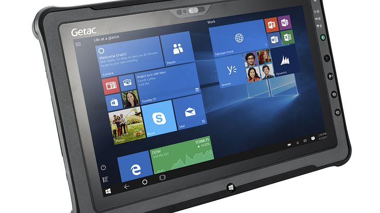 Jetzt noch sicherer und leistungsfähiger: das vollrobuste F110 Tablet von Getac / Bild: Getac