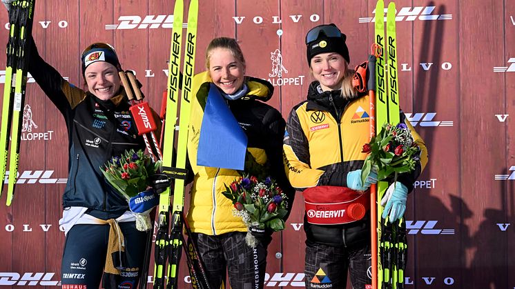 Top 3 podium Tjejvasan 2023