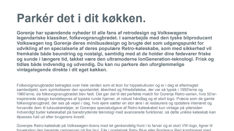 Parkér det i dit køkken