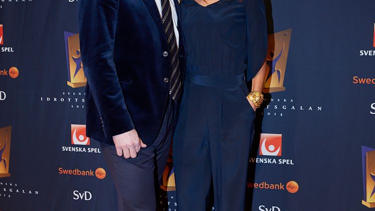Peter Forsberg på röda mattan Svenska Idrottsgalan