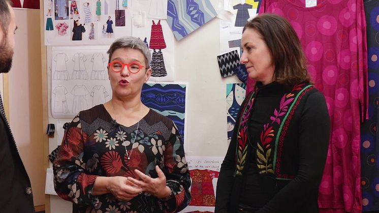 Intervju med Ann Adelsson och Helena Johansson på Gudrun Sjödén