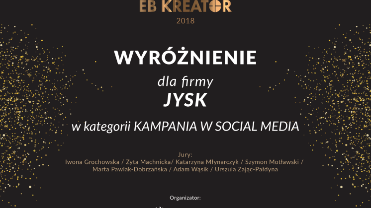 JYSK Polska wyróżniony w konkursie EB Kreator
