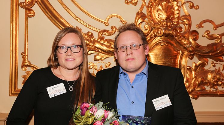 Årets Omläggare 2018 Elin och Andreas Niklasson. 