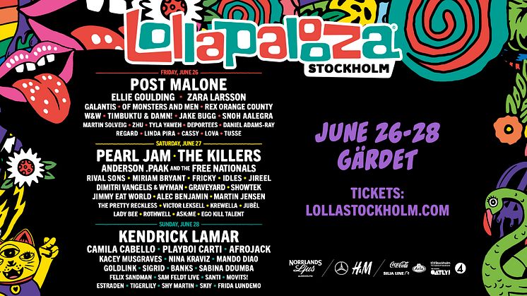 ÅTTA NYA AKTER TILL LOLLAPALOOZA!