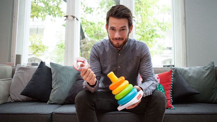 Johannes Strate beim 3. Fisher-Price Elternbrunch zum Thema Väter 2.0