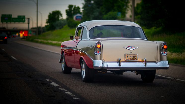 Chevy Belair på crusing i Sverige