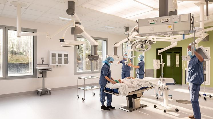 Operationssal i O-huset, Karolinska Universitetssjukhuset i Huddinge.