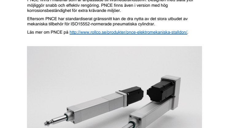 PNCE Elektromekaniska ställdon