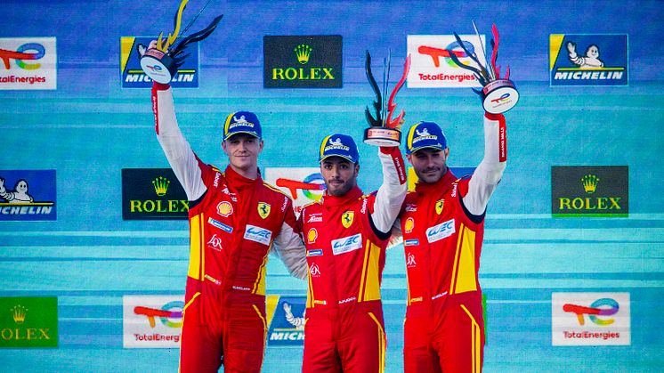 Nicklas Nielsen kørte Ferrari til podiet i dramatisk Spa-ræs