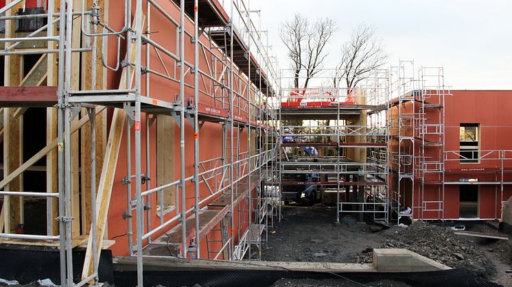 Byggeplass i Vækerøveien 41 - Bildet er tatt 8. desember 2016